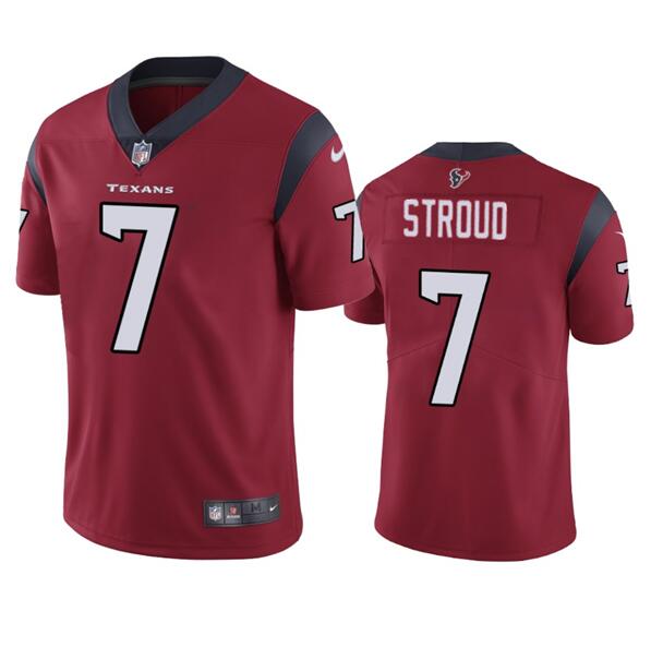 Youth Houston Texans #7 C.J. Stroud Red Vapor Untouchable Limited Stitched Football Jersey